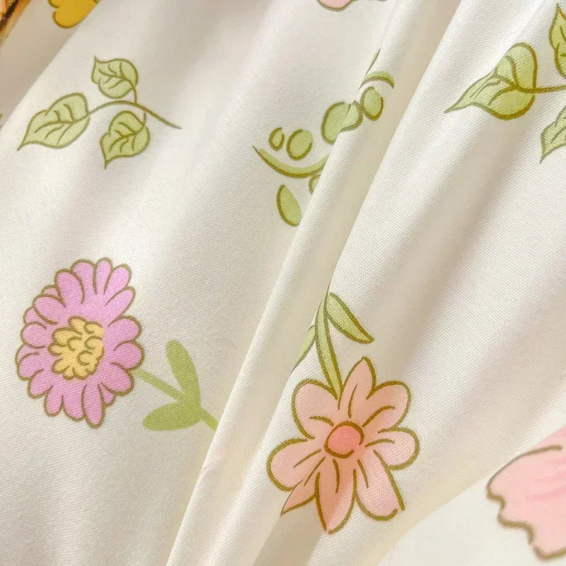 DecorBites™ Cartoon Print Polyester Bedding Set Full Size Soft Duvet Cover Set