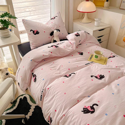 DecorBites™ Cartoon Style Cotton Printed Bedding Sets in Single/Double Size