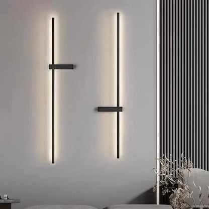DecorBites™ LED Wall Lights: Modern Black White Aluminium Sconce Lamp for Living Room Bedroom