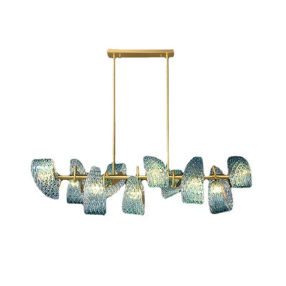 "DecorBites™ Glass Chandelier for Modern Dining Room Decor 2024"
