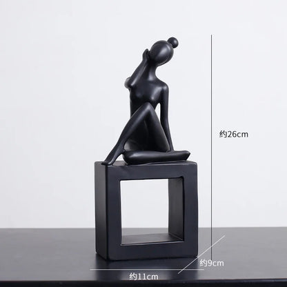 Abstract Figures Sculpture Modern Minimalism Decor Room Crafts DecorBites™ Aesthetics