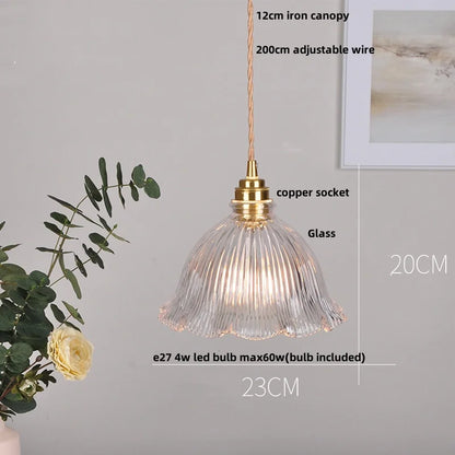 DecorBites™ LED Pendant Lamp Clear Glass Sconce Modern Minimalism Stair Light