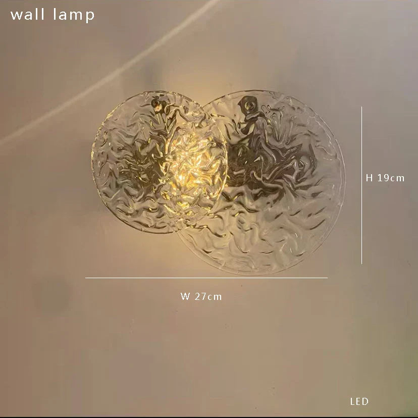 DecorBites™ Bronze Bubble Glass Wall Sconce Lamps for Bedroom Bathroom Decor