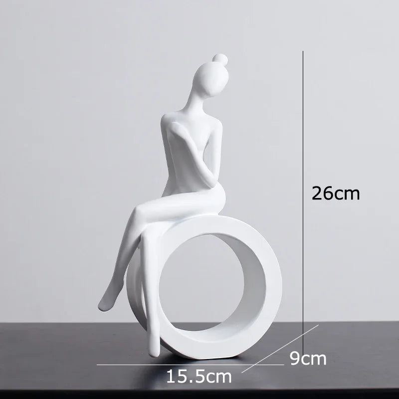 Abstract Figures Sculpture Modern Minimalism Decor Room Crafts DecorBites™ Aesthetics
