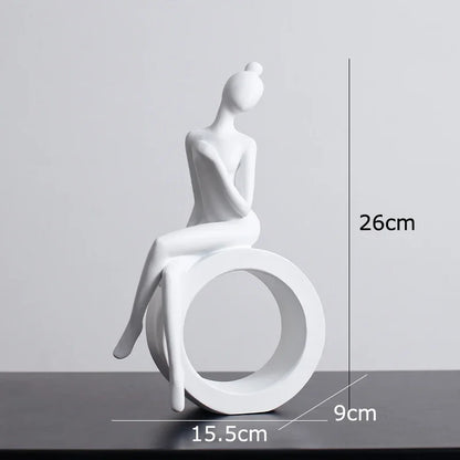 Abstract Figures Sculpture Modern Minimalism Decor Room Crafts DecorBites™ Aesthetics