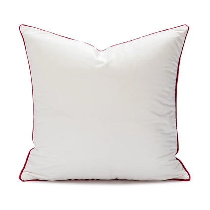 DecorBites™ Christmas Bow Patchwork Velvet Pillow Cover Set for Festive Home Decor