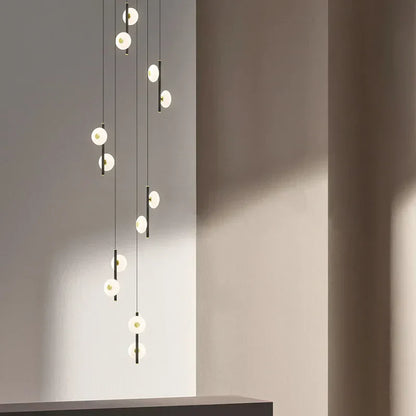 DecorBites™ LED Oval Chandelier for Modern Indoor Lighting in Bedroom and Living Room