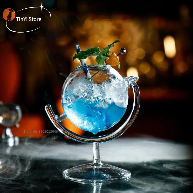 ™ Globe Shape Wine Glasses Set for Home Bar Parties and Events