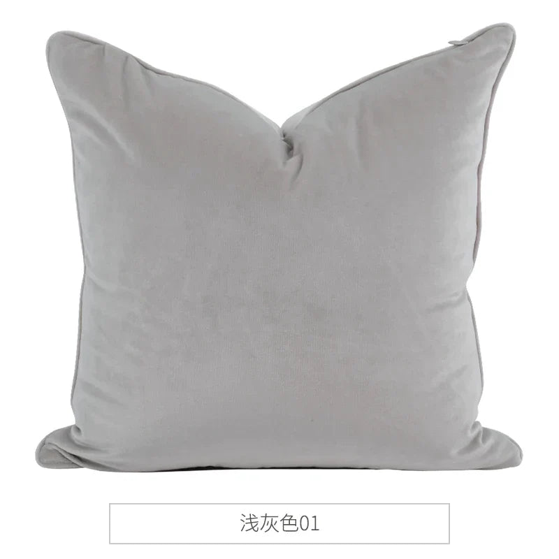 DecorBites™ Luxe Italy Velvet Pillowslip, High-Grade Cushion Case for Living Room Sofa