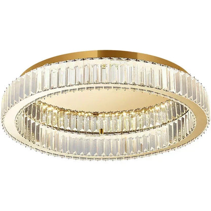 DecorBites™ Crystal LED Ceiling Chandelier – Modern Home Décor Lighting for Living Room, Bedroom