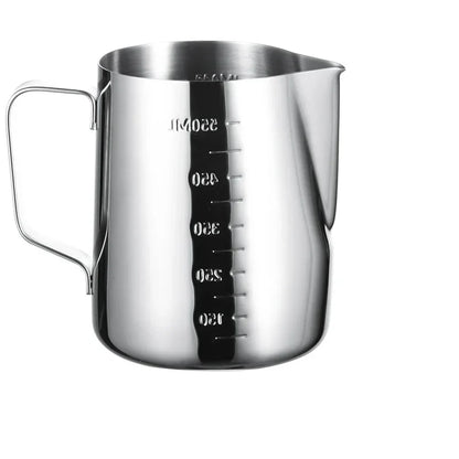 DecorBites™ Latte Art Cup with Pull Needle, Measuring Scale, Milk Frother, Garland Mug