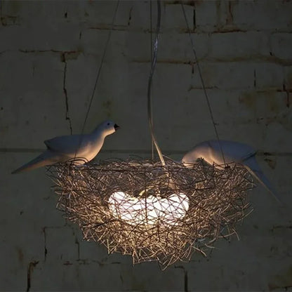 DecorBites™ Aluminum Wire Bird's Nest Pendant Lights for Bedroom Hallway and Restaurant