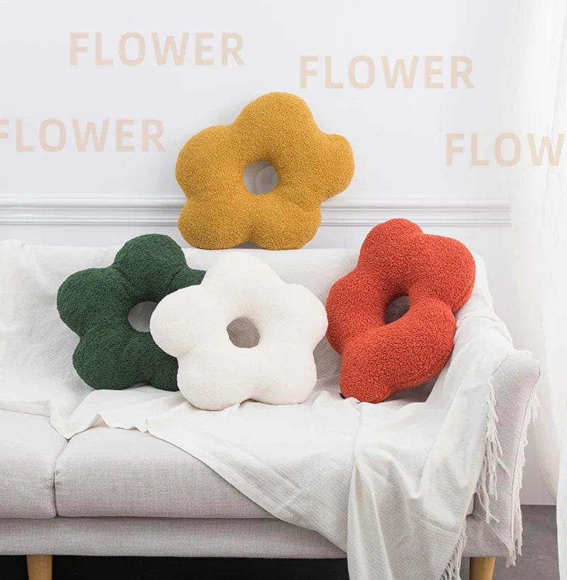 DecorBites™ 3D Flower Decor Nordic Cushion Throw Pillows for Home Farmhouse Decor