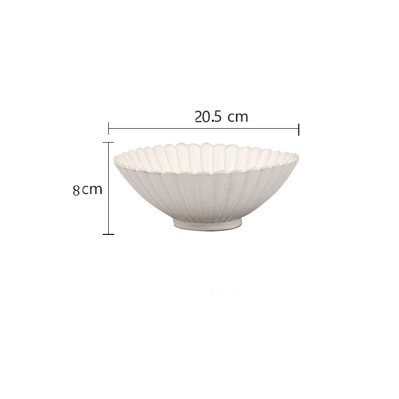 DecorBites™ Ceramic White Glaze Dinnerware Set
