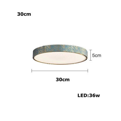 DecorBites™ Blue Copper Crystal LED Ceiling Chandelier for Dinning Room
