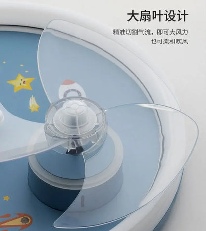 DecorBites™ Astronaut Kids Ceiling Fan Light - Modern Minimalist Boy and Girl Room Fixture
