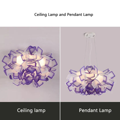 DecorBites™ LED Flower Ceiling Pendant Lamp for Living Room Bedroom