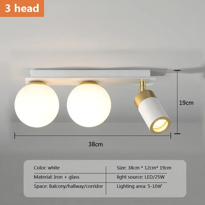 DecorBites™ Glass Ball LED Ceiling Wall Light - Nordic Modern Minimalist Design