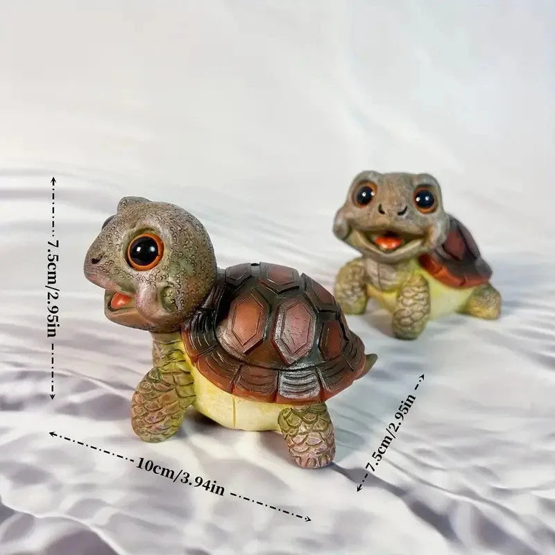 DecorBites™ Crawling Turtle Sculpture Resin Decor for Garden, Yard, Balcony, Lawn