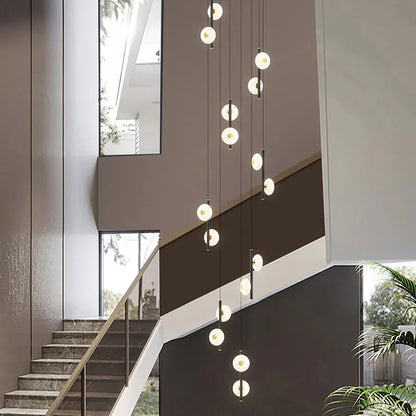 DecorBites™ LED Oval Chandelier for Modern Indoor Lighting in Bedroom and Living Room