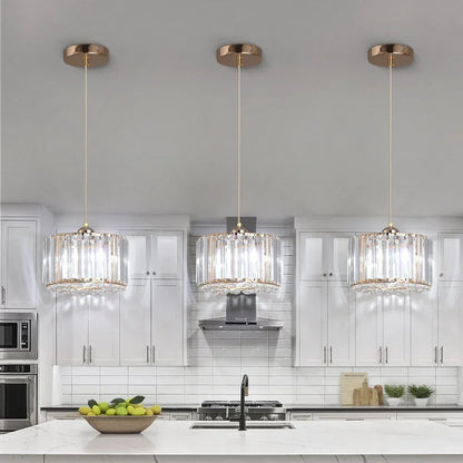 DecorBites™ Glass LED Chandelier Ceiling Light Modern Living Dining Room Fixture