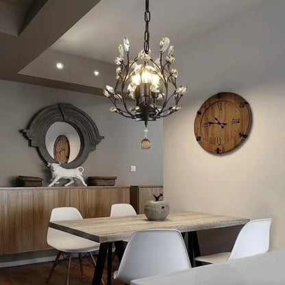 DecorBites™ Crystal Chain Pendant Chandelier LED Lights for Indoor Decor