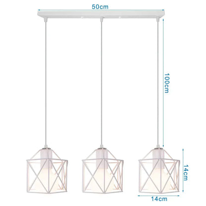 DecorBites™ Industrial Wood Pendant Chandelier for Dinning Living Room Kitchen LED Fixture
