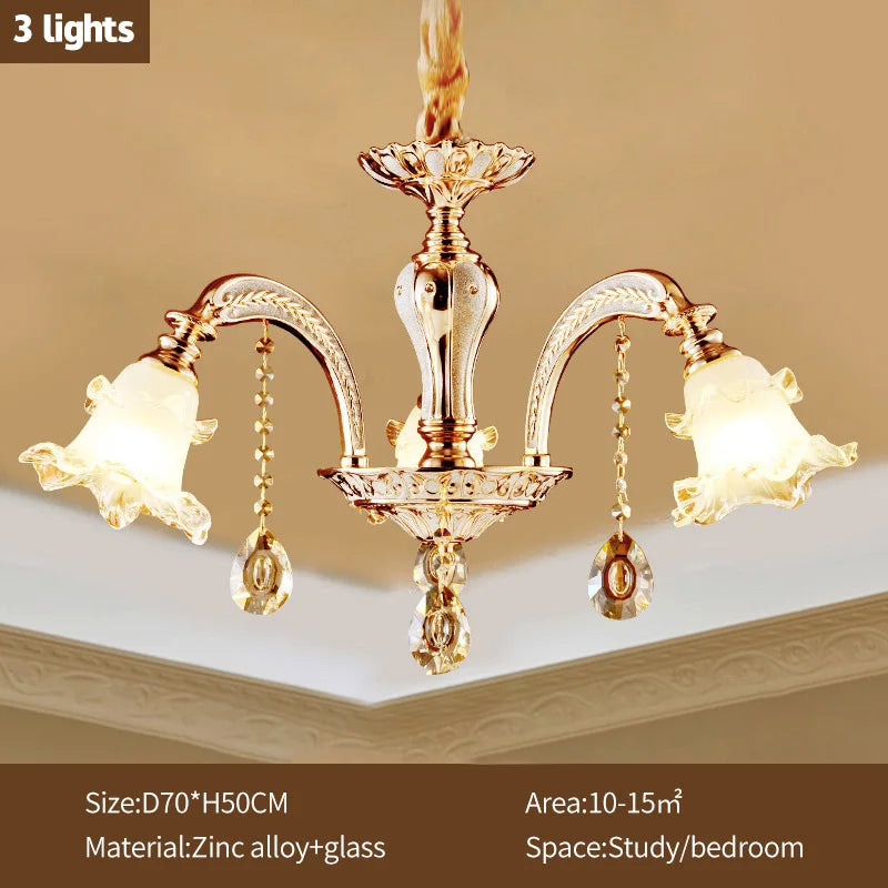 DecorBites™ Crystal Ceiling Chandelier: Nordic Modern Luxury for Living Room, Hotel, Lobby.