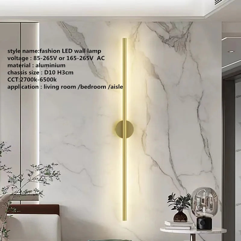 DecorBites™ Linear Tube LED Wall Lamp for Modern Interior Decor