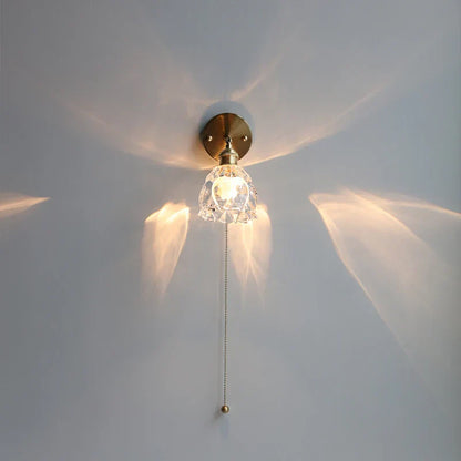 DecorBites™ Clear Glass LED Wall Sconce Modern Rotate Stair Light