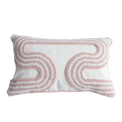 DecorBites™ Cotton Loop Tufted Ivory Cushion Cover for Home Decoration