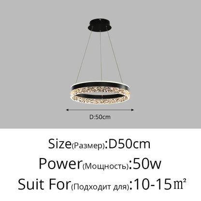 DecorBites™ LED Chandelier Pendant Light with Remote Control for Home Decor