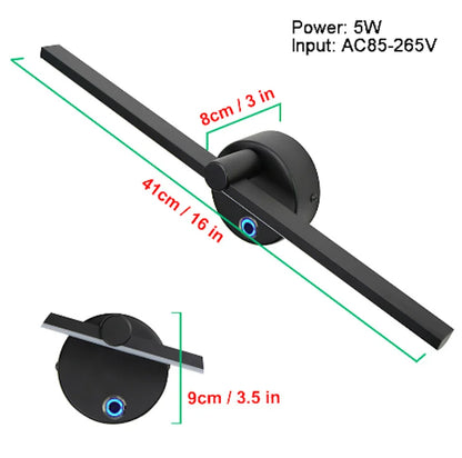 ™ Linear LED Vanity Wall Lamp 41CM with Switch & 300° Rotation