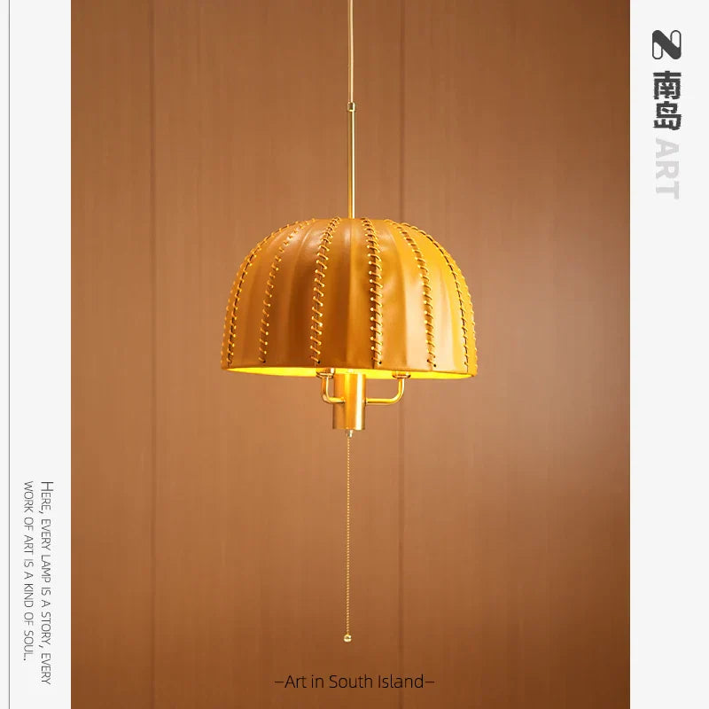 ™ Leather Chandelier: European Bedroom Single Head Design
