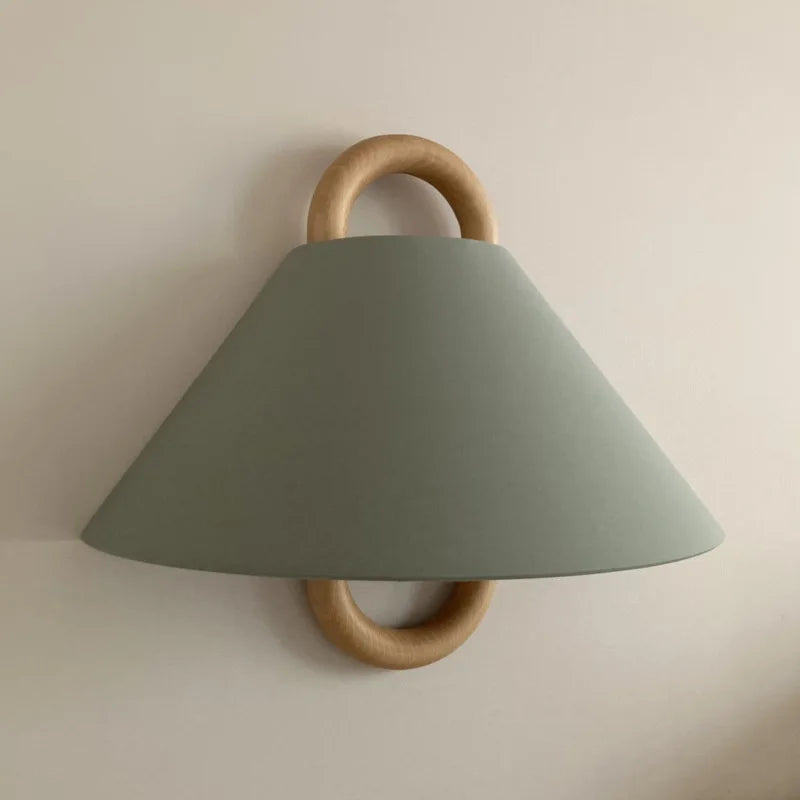 DecorBites™ Beech Wood Wall Lamp: Retro Wabi-Sabi Style for Bedroom, Living Room, and Porch
