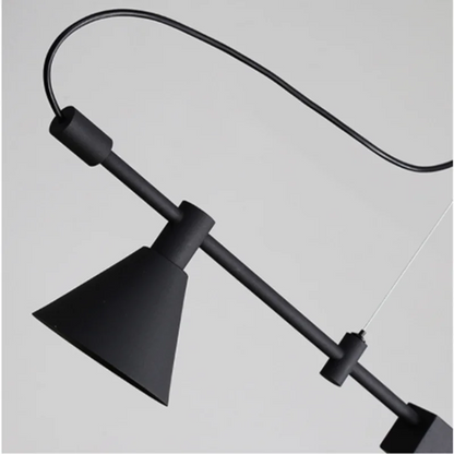 DecorBites™ Black Nordic Designer Chandelier for Dining Room & Kitchen, Minimalist Home Decor Lighting