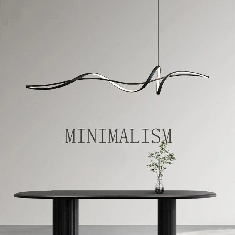 DecorBites™ Aluminum LED Chandelier: Modern Dining Island Light for Stylish Indoor Decoration