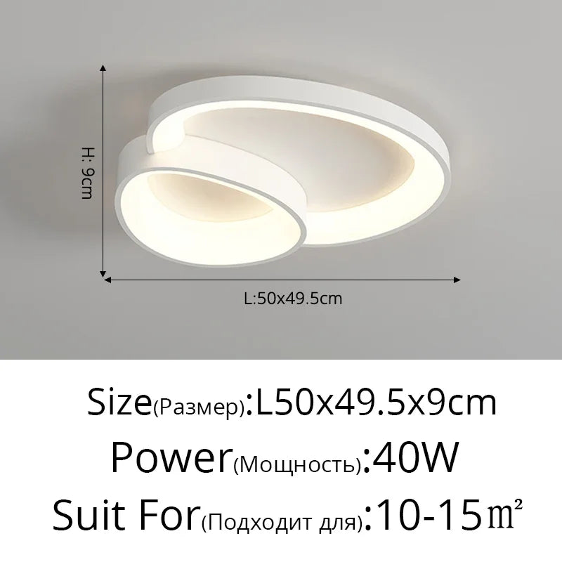™ LED Ceiling Chandelier Lights with Remote Control for Living Room, Bedroom, Dining Room