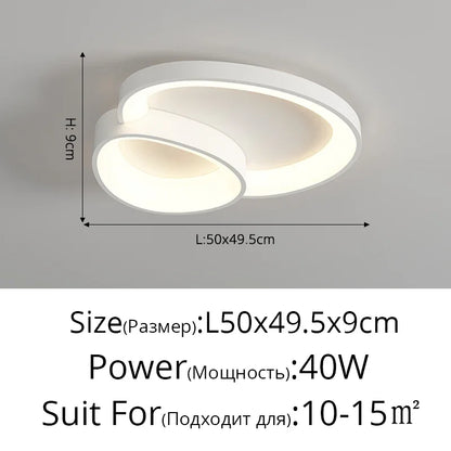 ™ LED Ceiling Chandelier Lights with Remote Control for Living Room, Bedroom, Dining Room