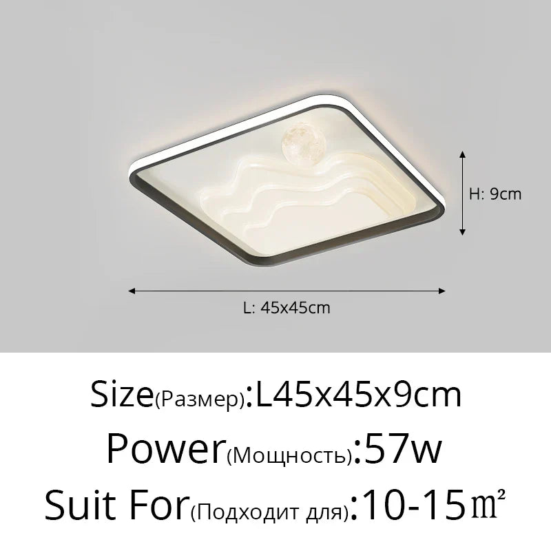™ LED Chandelier: Modern Lighting Fixture for Home Decor, White Lustre Lights