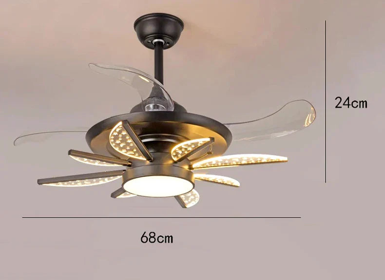 ™ Kids Bedroom Ceiling Fan with Remote Control and LED Light