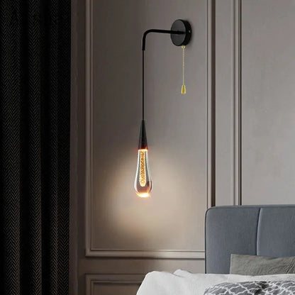 DecorBites™ Crystal LED Wall Lamp: Elegant Bedside Lighting for Home Decor & Ambiance