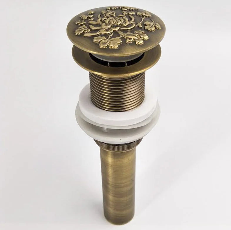 DecorBites™ Antique Brass Vessel Sink Drain - Bathroom Accessory
