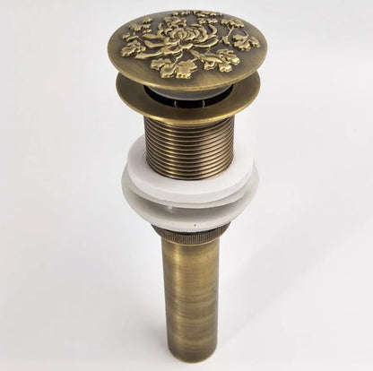 DecorBites™ Antique Brass Vessel Sink Drain - Bathroom Accessory