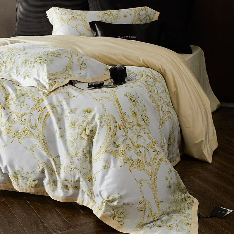 ™ Luxe 100s Egyptian Cotton Bedding Set: Sheet, Blanket, Cover, Pillowcase