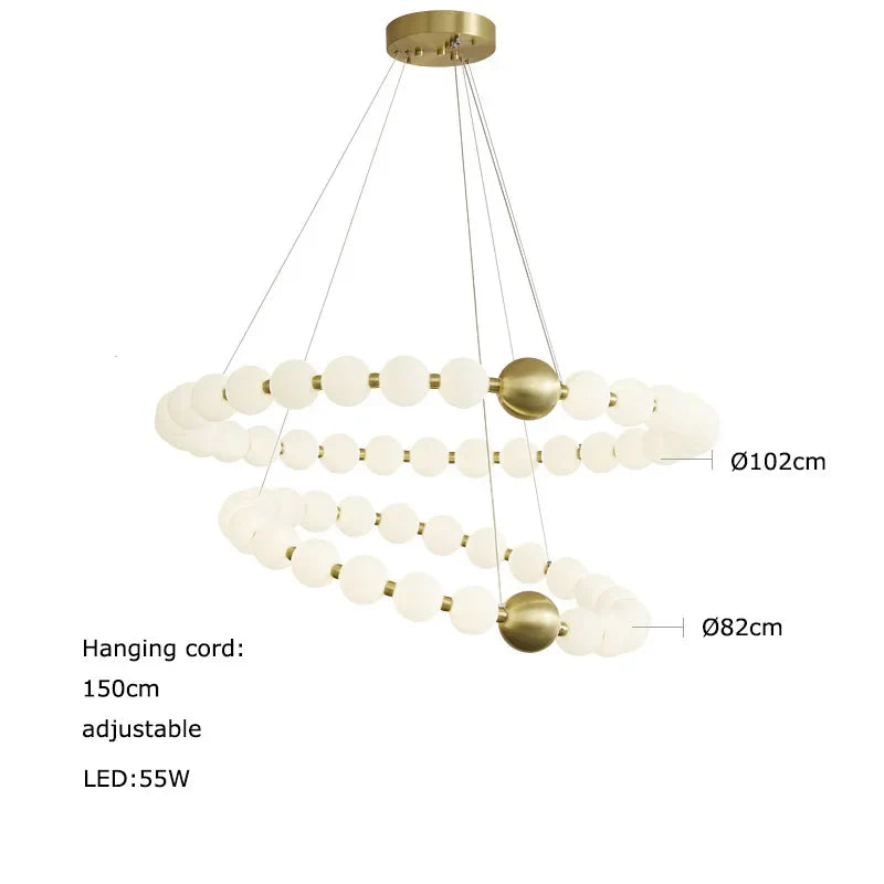 DecorBites™ LED Chandelier Necklace Lighting for Dinning Room