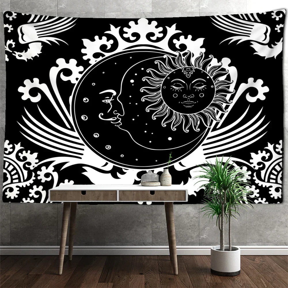 DecorBites™ Celestial Mandala Hippie Tapestry Wall Hanging Dorm Decor