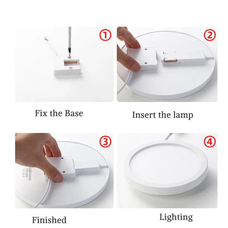 DecorBites™ LED Panel Ceiling Light 48w 36w 24w 18w for Bedroom Living Room Home Lighting