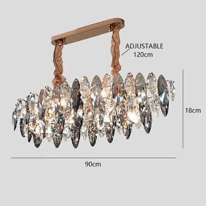 DecorBites™ Crystal Dimmable LED Pendant Lights: Modern Indoor Artistic Hanging Lamps