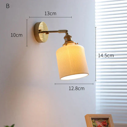 DecorBites™ Copper Arm LED Wall Sconce for Bedroom Bathroom Mirror Stair Light